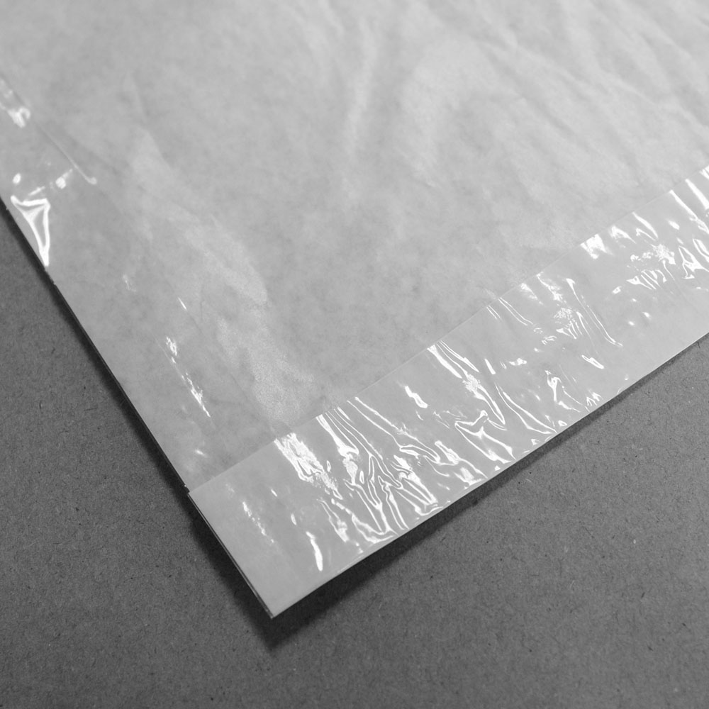 Fundas de pergamina con cara transparente 8x10" x 50