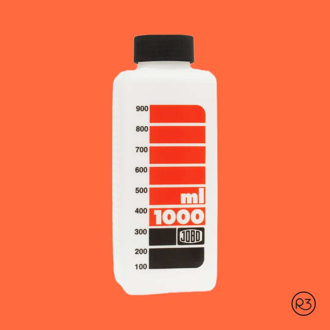 JOBO botella rígida para químicos 1000ml.