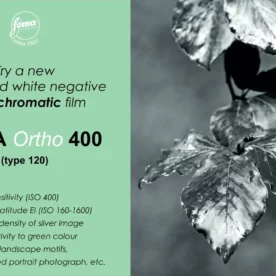 Foma Ortho 400 película ortocromática 120 x1