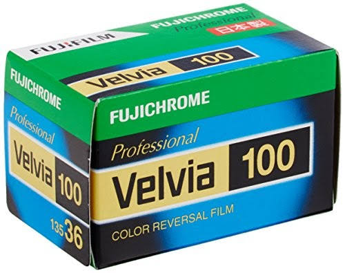 Fuji VELVIA 100 película diapositiva 35mm-36 exp. (E-6)